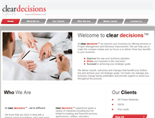 Tablet Screenshot of cleardecisions.com.au